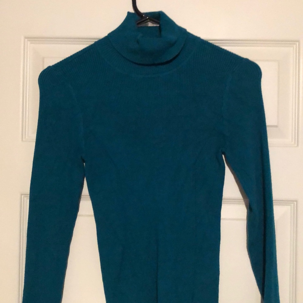 WHBM teal turtleneck. Size S